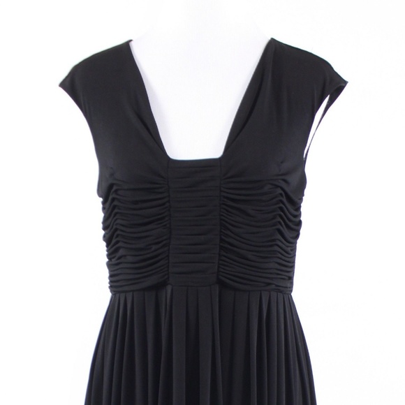 Calvin Klein black sleeveless empire waist dress 6 - Picture 2 of 8